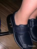 img 1 attached to Apakowa Kids Boys Loafers: Trendy Slip-On Boat Shoes with Strap for Toddlers, Little Kids & Big Kids review by Andre Arias
