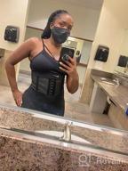 img 1 attached to Women'S Latex Underbust Waist Trainer Corset Cincher Hourglass Body Shaper With 4 Hooks By YIANNA review by Dhoal Black