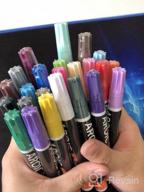 картинка 1 прикреплена к отзыву Versatile 16Pack Oil-Based Paint Markers For DIY Crafts On Any Surface - Waterproof And Long-Lasting от Glenn Cartwright