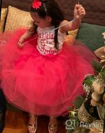 img 1 attached to 💃 5-Layer Fluffy Tulle Skirt Tutu Dancing Dress with Ribbon for Girls by Zcaynger review by Brandon Guidroz