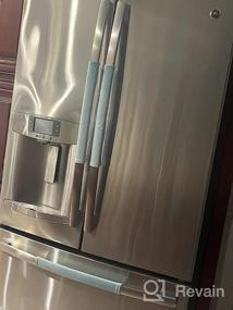 img 5 attached to Защитите свою кухонную технику с помощью накладок на дверные ручки холодильника Nuovoware — набор из 4 шт.