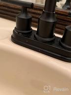 картинка 1 прикреплена к отзыву Ванна с двумя ручками WOWOW 4-дюймового крепления смеситель для раковины в ванной комнате с направляющей стержнем слива, с высоким изливом, коммерческий смеситель для умывальника, глянцевый никельный смеситель для умывальника от Tyshawn Adams