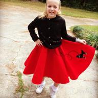 img 1 attached to 👗 Medium Girls' Poodle Skirt – Fashionable Skirt for Girls in Size Medium review by Olga Allen