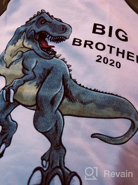 img 1 attached to 🦖 Dinosaur Toddler T-shirt for Boys - Brother - Meaningful Tops, Tees & Shirts in Boys' Clothing review by Bill Wasson