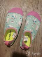 img 1 attached to Ultimate Grip for Active Unicorn 🦄 Girls: Hiitave Non Slip Barefoot Toddler Shoes review by Alex Reunion