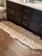 img 1 attached to Add Cozy, Faux Fur Flair To Your Home With Phantoscope'S Beige Anti-Skid Rug - Perfect For Both Adults And Kids! review by Ronny Prather