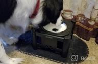 img 1 attached to Raised Dog Water Bowl 3 Height Adjustable Non-Slip Slow Feeder 2.2L Large Capacity No Spill Messy Drinkers For Dogs, Cats & Pets By URPOWER 75Oz review by Josh Cox