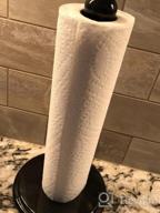 img 1 attached to Handmade White Marble Paper Towel Holder With Stand - Elegant & Durable Kitchen Towel Rack For Wrapping Paper & Hand Towels review by Cary Clemons