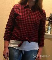 img 1 attached to Stay Cozy With Goodthreads Women'S Brushed Flannel Drop-Shoulder Shirt review by Jerry Leon