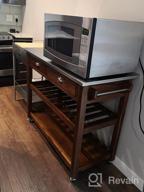 img 1 attached to Boraam Sonoma Pub Table Barnwood Wire-Brush Bar Height Kitchen Counter review by Jarod Lacy