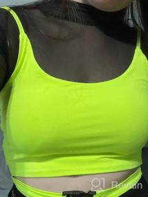 img 5 attached to Stay Active And Stylish With Abardsion'S Neon Color Buckle Tank Tops For Women