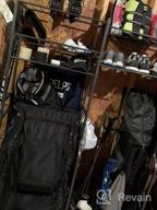 img 1 attached to Golf And Sports Equipment Storage Organizer - Garage Rack With 2 Bag Stands And Multiple Shelves For Efficient Storage - Mythinglogic review by Kenny Outlaw