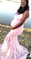 img 1 attached to Stunning Lace Maternity Mermaid Gown For Baby Shower Or Wedding Photoshoot review by Chris Bailey
