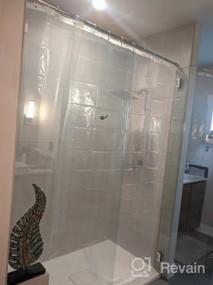 img 7 attached to Heavy Duty 72X78 Inch EVA 8G Clear Shower Curtain Liner With Rustproof Grommets & Weights
