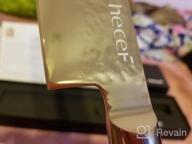 img 1 attached to Hecef Upgraded Culinary Nakiri Knife, High Carbon Stainless Steel Hammered Finished Blade With Pakkawood Handle, Traditional Japanese Vegetable Knife For Home And Restaurant, 7 Inch review by Jennifer Whalen