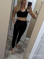 img 1 attached to Women'S High Waisted Joggers: Gradual Sweatpants With Zipper Pockets For Athletic Workouts & Lounging review by Todd Hauff