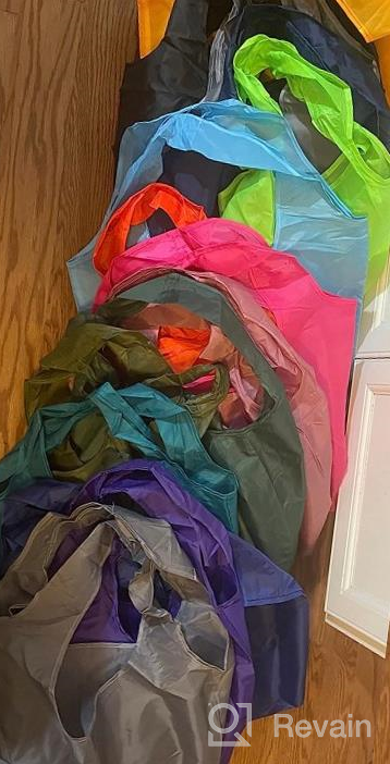 img 1 attached to 20 Pack BeeGreen Christmas Reusable Grocery Shopping Bags - Heavy Duty, Extra Large & Machine Washable! review by John Shitifano