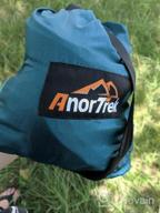img 1 attached to Lightweight Camping Hammock - Double Or Single Parachute Hammock With Tree Straps For Hiking, Backpacking And Outdoor Adventures By AnorTrek review by James Prizgint