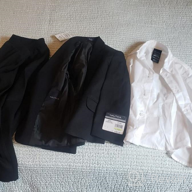 img 1 attached to 👔 Nautica Little Boys Dress Jacket: 4 Piece Clothing Set for Suits & Sport Coats - Stylish & High-Quality review by Aries Greene
