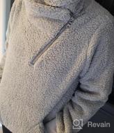 img 1 attached to Women'S Half Zip Sherpa Pullover Fleece Sweatshirt With Pockets review by Adam Cornelison