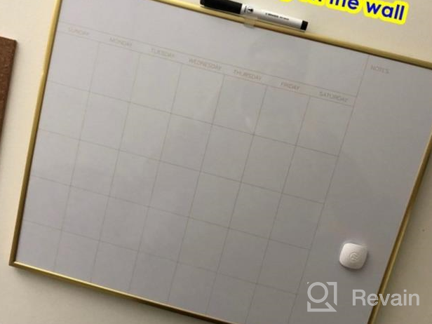 img 1 attached to U Brands Magnetic Monthly Calendar Dry Erase Board, 16 X 20 Inches, Gold Aluminum Frame - 364U00-01 review by Nancy Scott