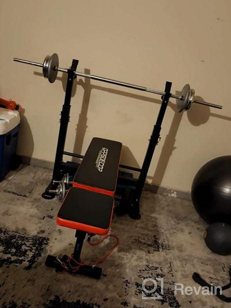 img 1 attached to Transform Your Home Gym With OppsDecor Multi-Function Adjustable Weight Bench - Perfect For Strength Training And Incline Workouts review by Marty Wainwright