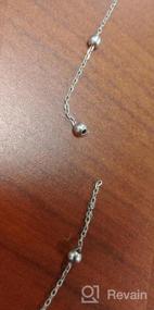 img 7 attached to Двухслойное Y-образное колье Teardrop из стерлингового серебра 925 пробы - идеальные подарки для женщин