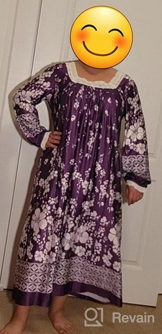 img 1 attached to Soft & Comfy AVIIER Nightgowns For Women - Long Sleeve Pajamas Dress W/ Pockets (S-XXL) review by Michael Burdette