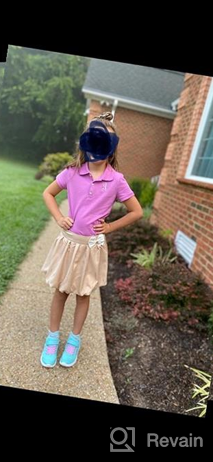 img 1 attached to Freebily's Elegant Pleated Uniform Bowknot Girls' Skirts & Skorts: Classic Style for Stylish Comfort review by Teresa Sparks