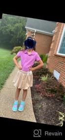 img 5 attached to Freebily's Elegant Pleated Uniform Bowknot Girls' Skirts & Skorts: Classic Style for Stylish Comfort