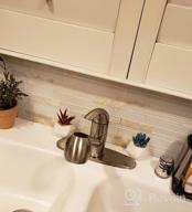 img 1 attached to Upgrade Your Kitchen With Ufaucet'S Modern Brushed Nickel Single Lever Sink Faucet With Pull Out Sprayer review by Raymond Wade