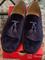 img 1 attached to Velvet Loafer Tudors by AZAR MAN review by Curby Alston