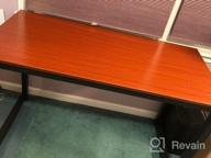 картинка 1 прикреплена к отзыву 47-дюймовый современный офисный стол – прочный письменный компьютерный стол Coleshome для домашнего обучения, черный. от Patrick Mccall