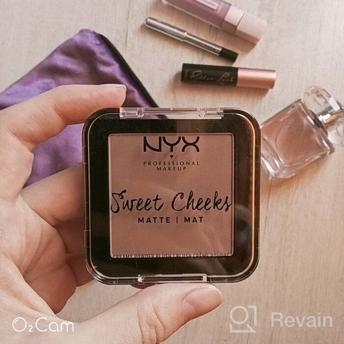 img 1 attached to NYX professional makeup Pressed Blush Sweet Cheeks Creamy Powder Matte, 11 Silence Is Golden review by Pin Chun Lin ᠌