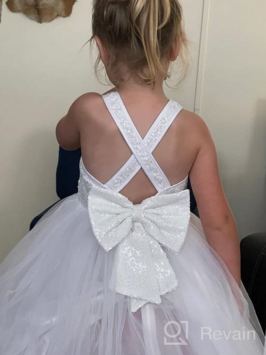 img 1 attached to 👗 Exquisite Ekidsbridal Crossed Toddler Dresses: Perfect Pageant Girls' Clothing Delight! review by Bishop Terry