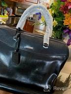 img 1 attached to Vintage Leather Briefcase For Women - 15.6 Inch Laptop Business Bag By CLUCI review by Ryan Cornelison