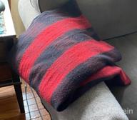 img 1 attached to Arcturus Plaid Wool Blankets - Heavy-Duty, Warm, Washable, And Large For Camping, Outdoors, Sporting Events, Or Home - 4.5Lbs review by Tony Nicholas