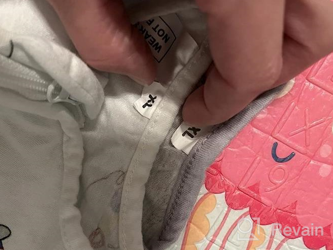 img 1 attached to 2-Pack TILLYOU Sleep Sack Set - Cotton Wearable Blanket For Toddlers 18-24 Months, Bear & Dandelion Design review by Sandy Bartlett