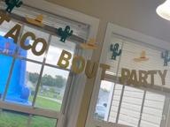 img 1 attached to Shimmering Gold 'Taco Bout A Party' Banner - Ideal For Mexican Fiesta, Bachelorette, Birthday And Baby Shower Decorations review by Maria Smith