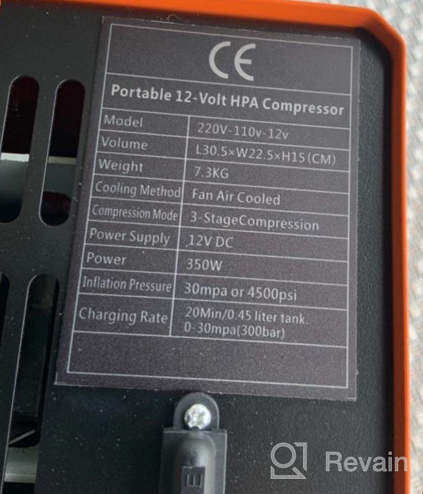 img 1 attached to TOAUTO A2 PCP Air Compressor, Auto-Stop, Portable 4500Psi/30Mpa, Oil/Water-Free, 8MM Quick-Connector HPA Compressor For Paintball/PCP Air Rifle/Scuba Tank, Powered By Home 110V AC Or 12V Car DC（Blue） review by Terry Brendemuehl