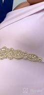 img 1 attached to Lovful Bridal Belt: Crystal Beaded & Rhinestone Sash For Wedding Dress review by Mario Beats
