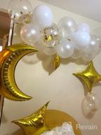 img 1 attached to Twinkle Twinkle Little Star Balloon Garland Set: White And Gold Moon And Star Balloons, Confetti Balloons For Baby Shower And Party Decorations review by Jaie Bobin