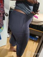 img 1 attached to OYANUS Women'S Casual Summer Capris: Comfy Drawstring Wide Leg Pants With Pockets review by Tina Vaughn