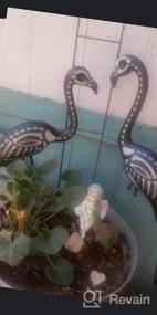 img 6 attached to Skeleteen Black'S Creepy Zombie Skeleton Flamingo Yard Ornaments: набор из 2 штук с кольями