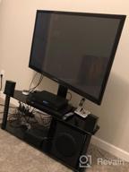img 1 attached to 5Rcom 4 Tier Media Stand: Easy Assembly Entertainment TV Stand With Tempered Glass & Storage For AV Game Shelf - Black review by David Crowder