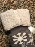 картинка 1 прикреплена к отзыву Уютные шерстяные новогодние носки со шлепкой для маленьких девочек: стильная одежда для холодной погоды от Jackie Chapman