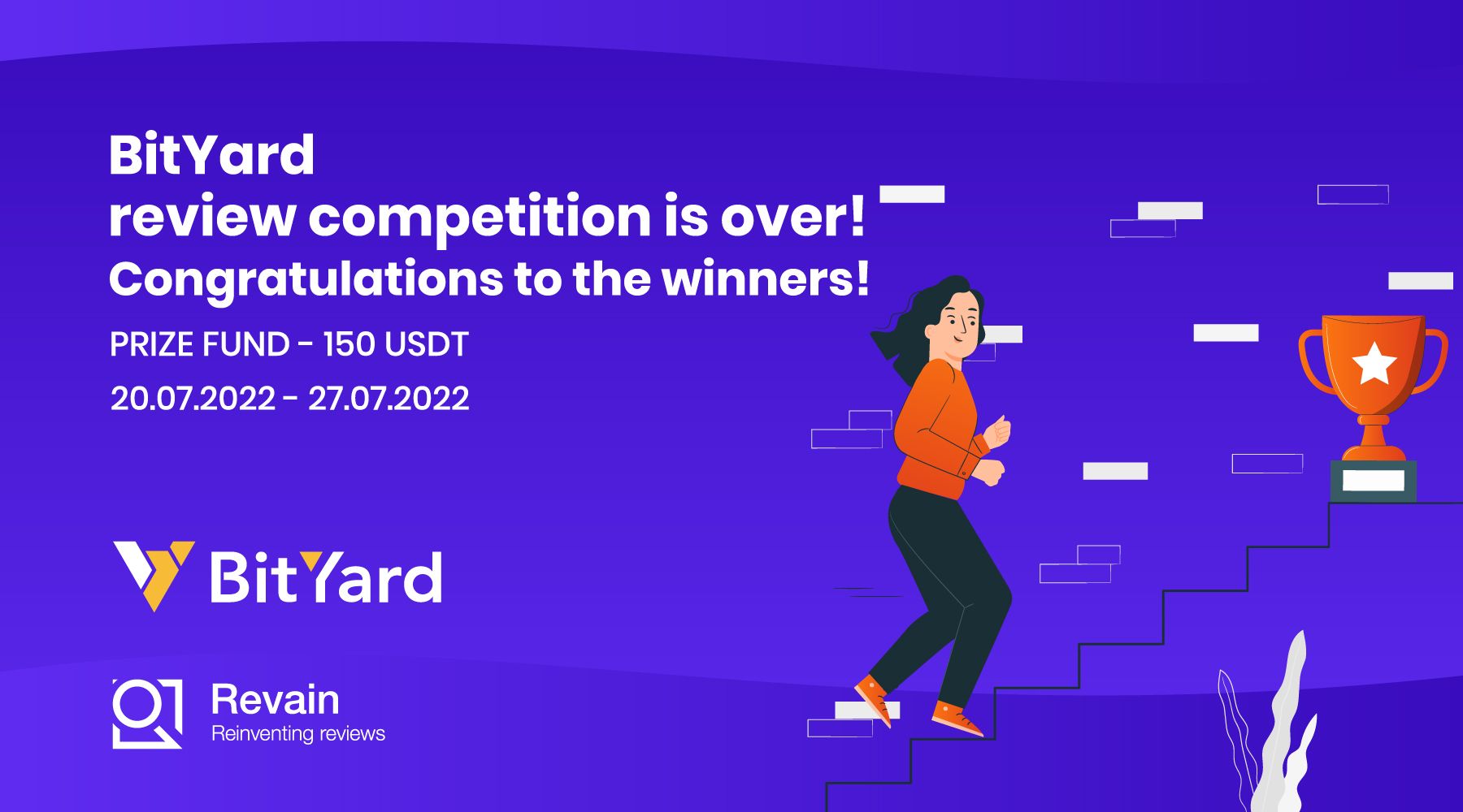 BitYard review competition is over! Congratulations to the winners! 
