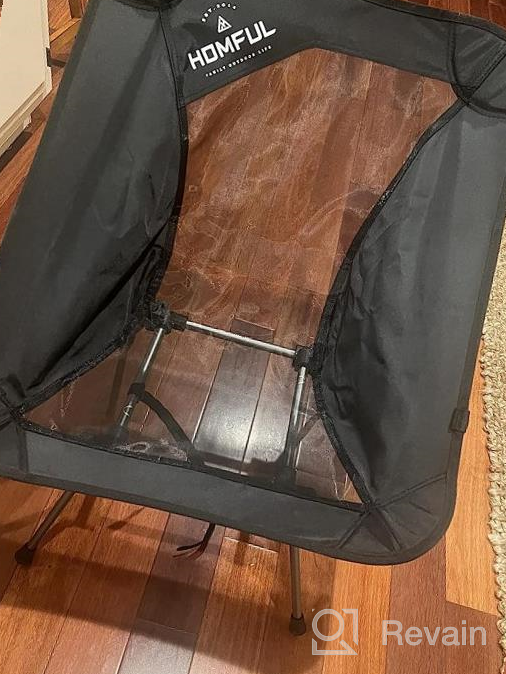 img 1 attached to Experience Comfort And Convenience With HOMFUL Ultralight Camping Chair - Ideal For Outdoor Adventures! review by Todd Gill