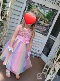 img 5 attached to Rainbow Sequin Tutu Dress For Flower Girls: Ideal For Birthday Parties, Pageants And Special Occasions, By JerrisApparel