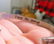 img 1 attached to 📿 Stylish Joycuff Bracelets: Personalized Inspirational Jewelry for Women - The Perfect Encouragement Gift for Her review by Julie Parker